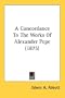 A Concordance To The Works Of Alexander Pope (1875)