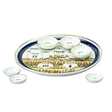 Passover Jewish Holiday Seder Night Shalom Plate Set Made in Israel