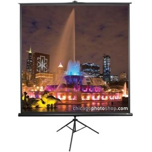 Elite Screens Tripod Portable Projection Screen, 1:1 Aspect Ratio-136in (Max White)