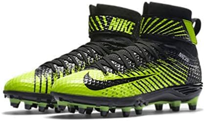 Nike FB Force Lunarbeast Elite TD Men's Football Cleats Black/Volt (12)