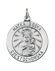 CleverEves 14K Yellow Gold 25.00 mm Matka Boska Medal