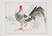 Chinese Brush Painting - "Rooster," watercolor on paper
