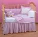 Seersucker Pink Four-Piece Baby Bedding Set