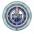 NHL Edmonton Oilers Neon Clock - 14 inch Diameter - Game Room Products > Neon Clocks > NHL - Hockey