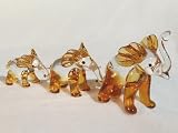 Collectibles Crystal Figurines Elephant Set Golden