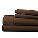 Southshore Fine Living, Inc. Set of 2 Lace Pillowcases - Chocolate Brown Full/Queen