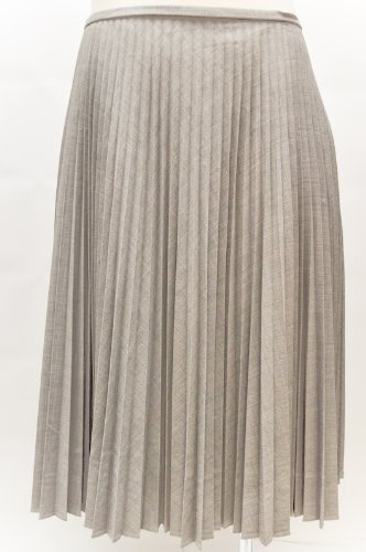 Anne Klein Delano Grey Accordion Pleated Fix Waist Skirt