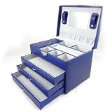 Coffret &agrave; Bijoux "La Somptueuse" bleu roi