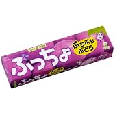 味覚糖 ぷっちょスティック ぶどう 10粒×10個