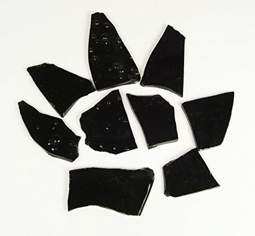 "Black Opalescent" Stained Glass Cobbs (Big Guys) 2.5 Ounces
