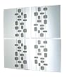 Nexxt  Mosaic-Lined Mirror, Set of 4