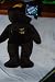 Salvino's Bamm Beano's - Babe Ruth #3 Chocolate Colored Bear with Crown