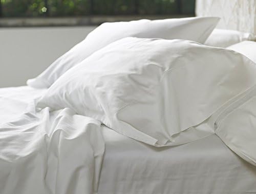 Coyuchi Organic Cotton Sateen Sheets - White (King Flat)