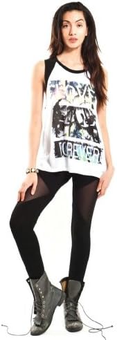 Slimskii Women's Love Forever Skull Muscle Tee M Black