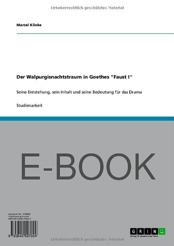 Der Walpurgisnachtstraum in Goethes 