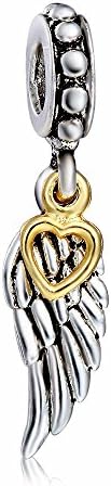 You Choose Multi-Selection Silver Charms Pendents Beads Fits Pandora &amp; Similar Bracelets (Guardian Angel Wing)