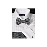 Paul Fredrick 5-Pleat Straight Collar Tuxedo Shirt
