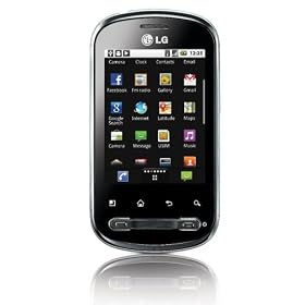 T Mobile LG Optimus Me P350 Pay As You Go Mobile Phone - Black