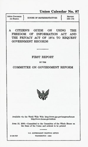 A Citizen's Guide on Using the Freedom of Information Act and the Privacy Act of 1974 to Request Government Records: First Report (Code of Federal Regulations Title 10 Energy) A Citizen's Guide on Using the Freedom of Information Act and the Privacy Act of 1974 to Request Government Records: First Report (Code of Federal Regulations Title 10 Energy)
