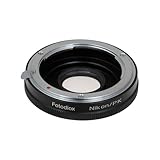 Fotodiox Lens Mount Adapter - Nikon Lens to Pentax K (PK) mount Camera adap ....