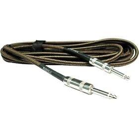 Hosa GTR-518TWD 18-Feet Tweed Cloth Woven Guitar Cable: Electronics