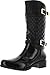 JJF Shoes -27K Kids Girls Link Knee High Side Zip Riding Winter Rain Boots