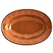 Rachael Ray Cucina Dinnerware 12-Inch Stoneware Oval Serving Bowl, Pumpkin Orange