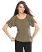 Apparel : INC International Concepts Top, Short Sleeve Silk Peasant