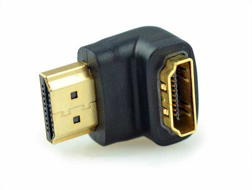 Buy 90 degree right angle hdmi adapter female to male, 90 degree hdmi bend -pjp electronicsÂ® Promo Offer