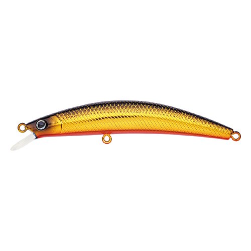 Daiwa Dr. Minnow Lures Size/Color: 9; Black Gold Fire (DM9F13)
