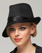 Satin Banded Dip Fedora