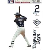 Tampa Bay Rays B.j. Upton Removable Car Truck Window Wall Decal Set (4)