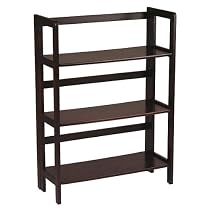 Folding Bookcase - Espresso