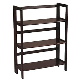 Folding Bookcase - Espresso
