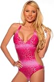 Pink Hawaiian Sexy Womens Monokini Halter Ties Side Ring Bikini