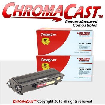 2 Pack: New High Yield (7K Pages) Compatible Toner Replaces The Brother TN580 & Brother TN550 For Use With Brother DCP-8060, DCP-8065DN, HL-5240, HL-5250DN, HL-5250DNT, HL-5270DN, HL-5280DW, MFC-8460N, MFC-8860DN and MFC-8870DW