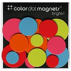 Bright Color Dots Magnets 15 Pack By Three Seattle
