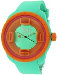TENDENCE - Ten Beats 3H Wave Green and Orange Watch - BF130206
