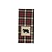 Park Designs Concord Black Bear Applique Dishtowel Set of 2