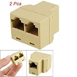 RJ45 Ethernet Network 1 to 2 Female Connector Joiner