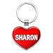 Metal Keychain Key Chain Ring I Love Heart Names Female S Shan - Sharon