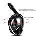 Snorkeling Mask, HiCool 180 Dgree Larger Viewing Snorkeling Diving Mask, Longer Ventilation Pipe, Anti Fog and Anti Leak