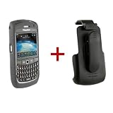 Seidio Innocase II Surface Combo Soft Touch Case & Holster for BlackBerry Curve 8900 - Ash Grey
