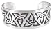 Celtic Trinity Pattern Engraving Silver Tone Pewter Bracelet