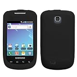 Solid Black Silicone Skin Gel Cover Case For Samsung Dart T499