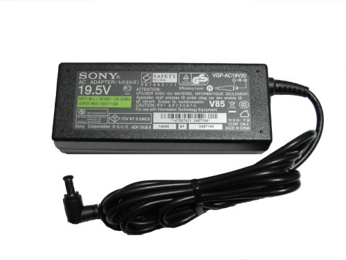 SONY VAIO 19.5V 3.9A 76W AC Adapter Power Cord For SONY VAIO Laptops VGN-NW310F B - VGN-NW310F P - VGN-NW310F S - VGN-NW310F T - VGN-NW310F W - VGN-NW315F - VGN-NW315F B - VGN-NW315F P - VGN-NW315F S - VGN-NW315F T - VGN-NW315F W - VGN-NW320F - W 3ft Power Cord