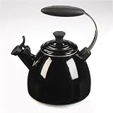 ルクルーゼ(ル・クルーゼ) ハロケトル(やかん) ブラック ルクルーゼケトル Le Creuset 1-1/2-Quart Halo Teakettle, Black