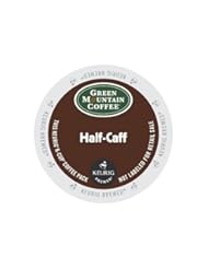 Grocery: Green Mountain Coffee Half-Caff, Regular/Med Roast K-Cup Portion Pack for Keurig K-Cup Brewers, 24-Count - Green Mountain Coffee