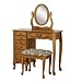 Jewelry : Powell Nostalgic Oak Armoire Vanity