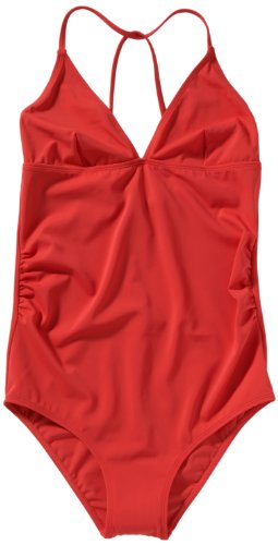 MAMALICIOUS Damen Badeanzug 20000110, Gr. 36 (S), Rot (CAYENNE RED) Preisvergleich